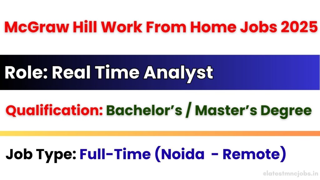 McGraw Hill Work From Home Jobs 2025 – Real Time Analyst Vacancy in Uttar Pradesh