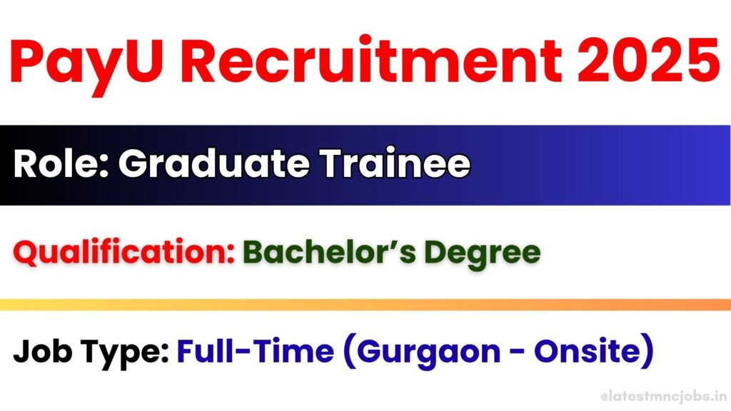 PayU Graduate Trainee Associate Integration Engineer Job Openings 2025 in Gurgaon